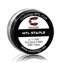 Coilology Ni80 MTL Staple Prebuilt Coils 0.68Ohm 10pcs - ηλεκτρονικό τσιγάρο 310.gr